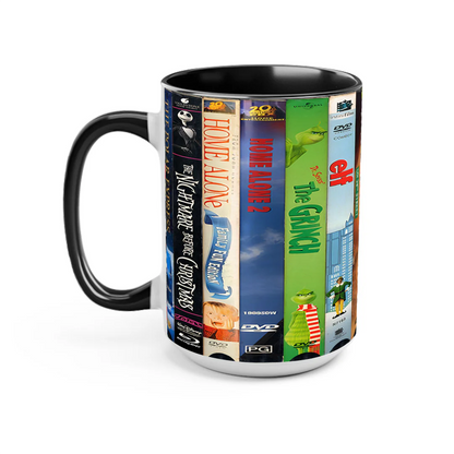 Classic Christmas Movies VHS Collection Accent Mug