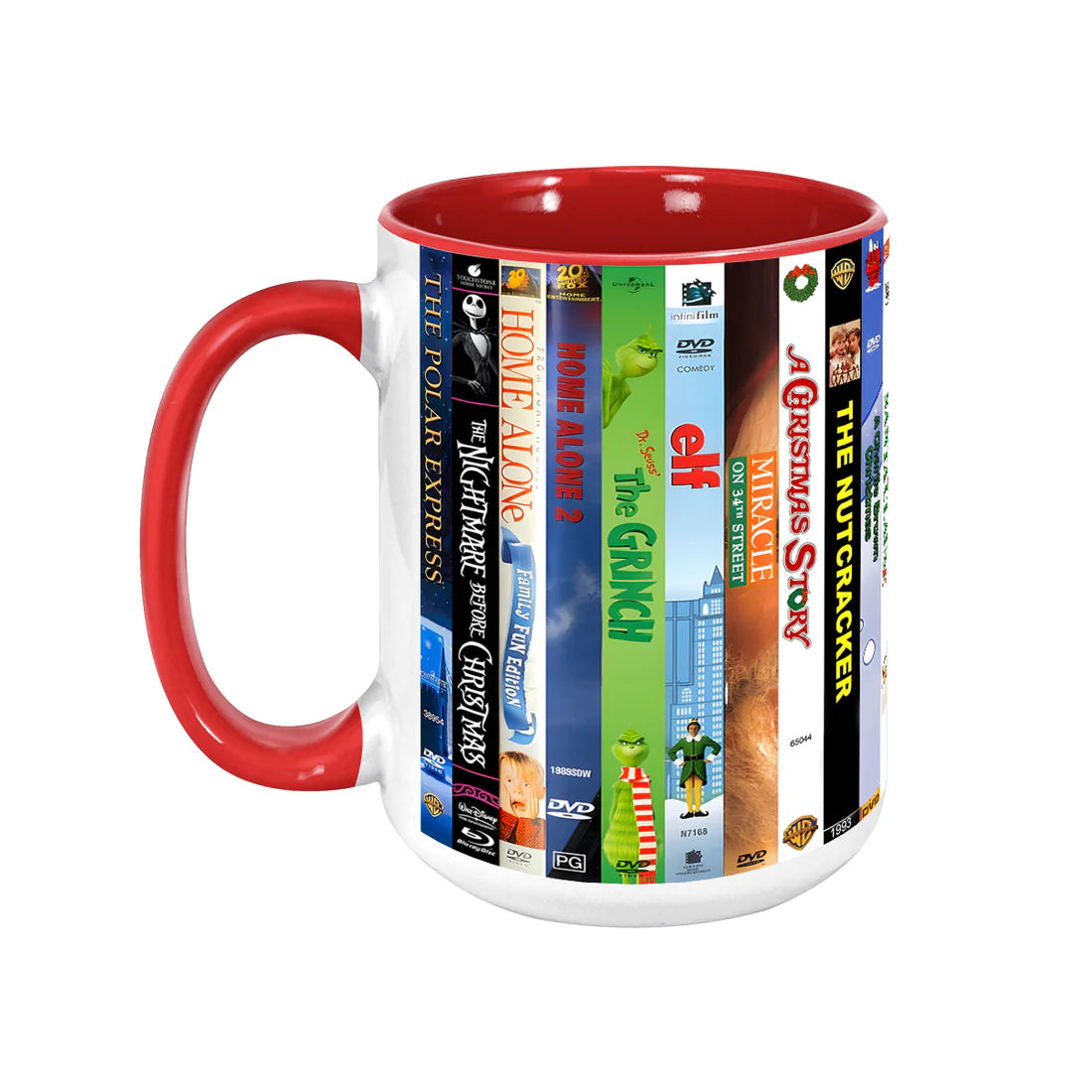 Classic Christmas VHS Movie Accent Mug