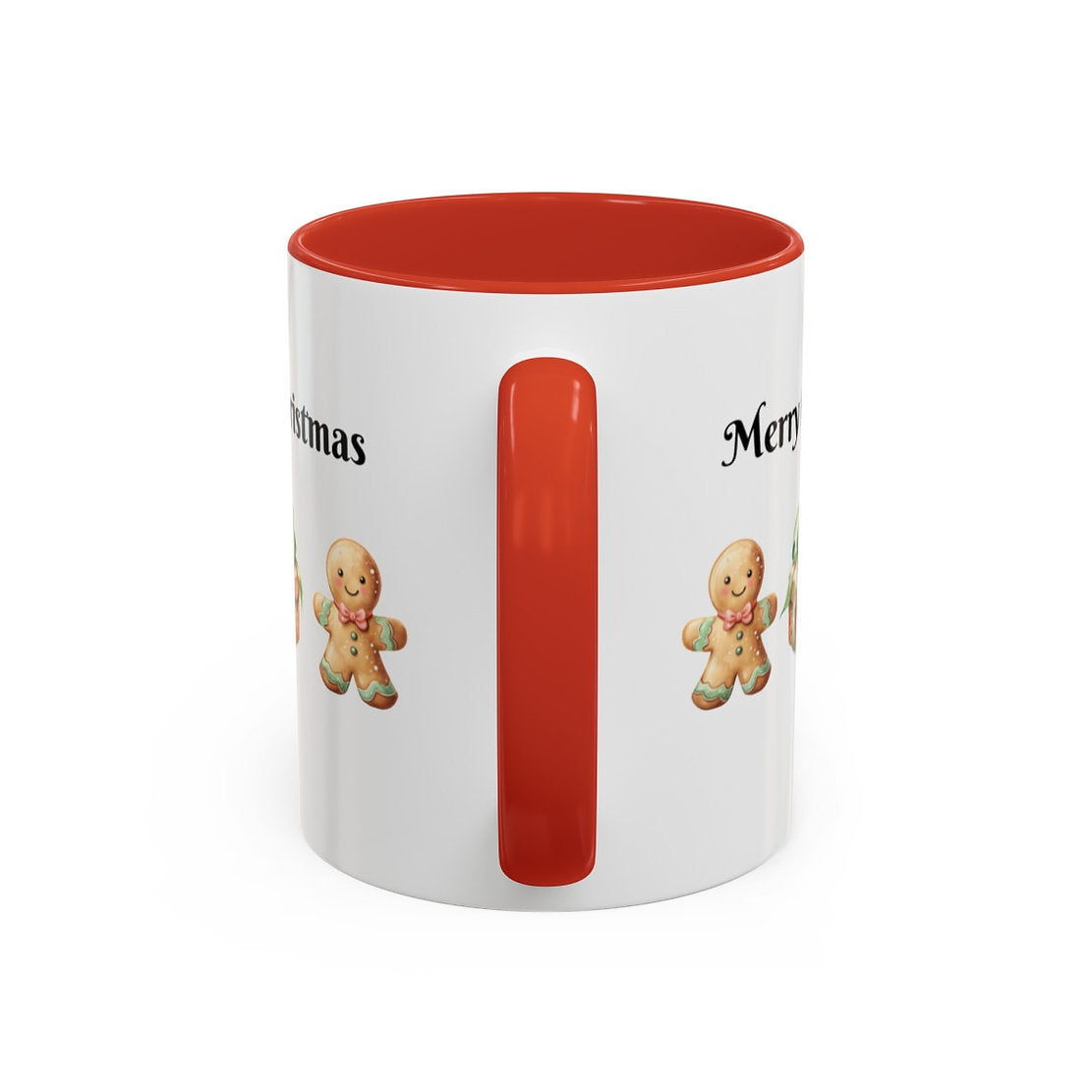 Gingerbread Merry Christmas Accent Mug - Gift For Christmas