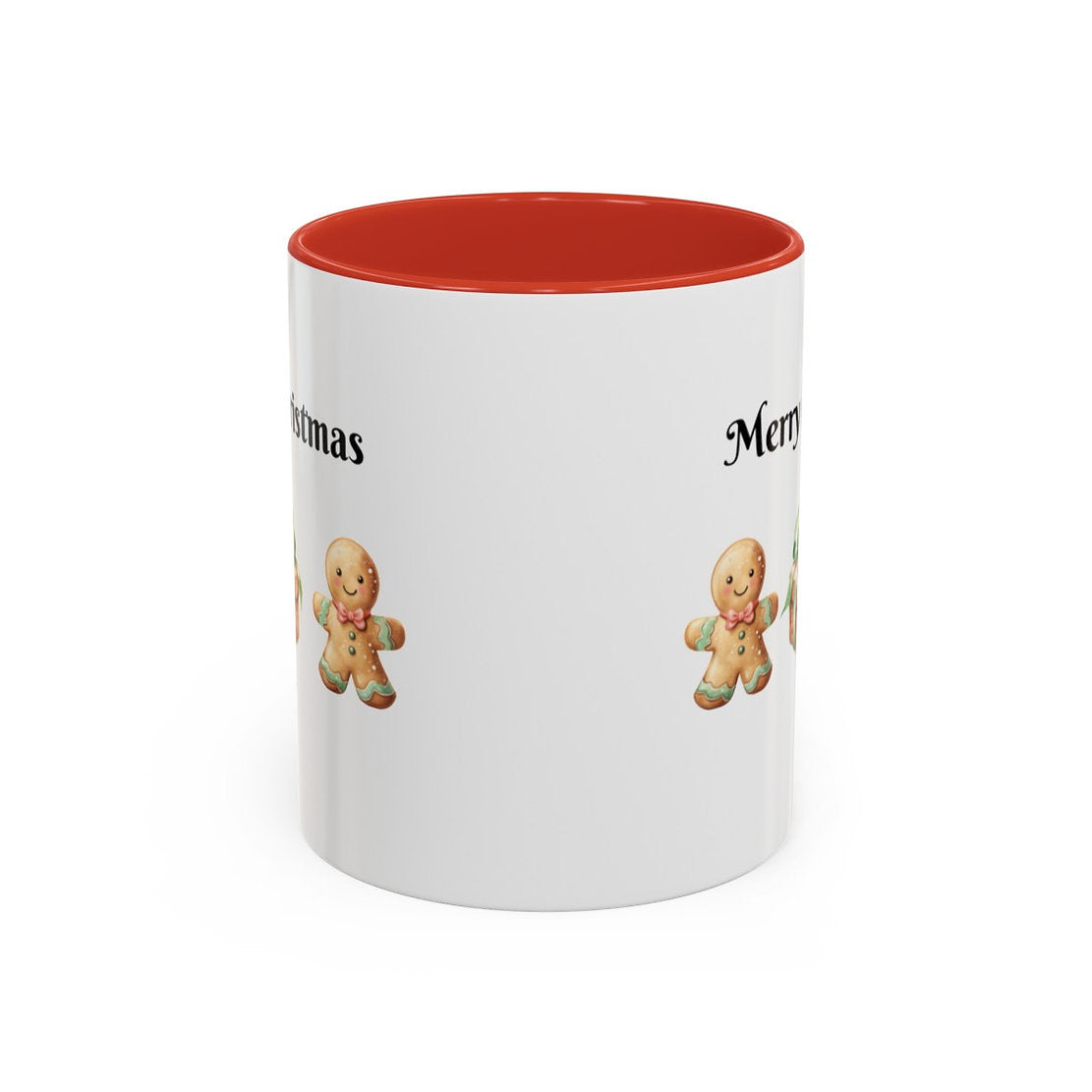 Gingerbread Merry Christmas Accent Mug - Gift For Christmas