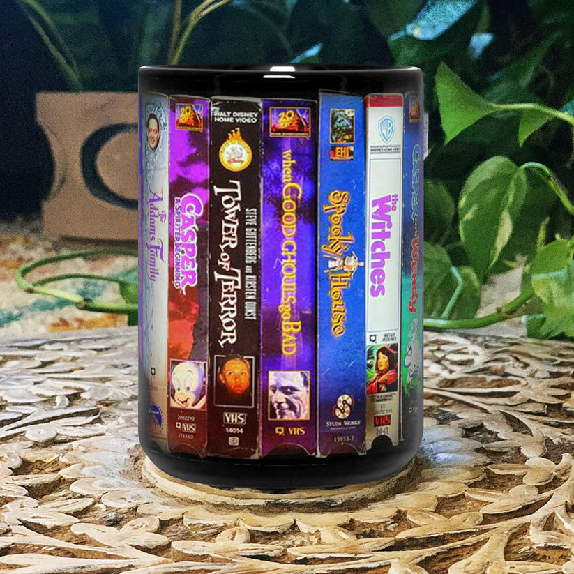 VHS Tape 90s Kids Nostalgic Movies Black Mug