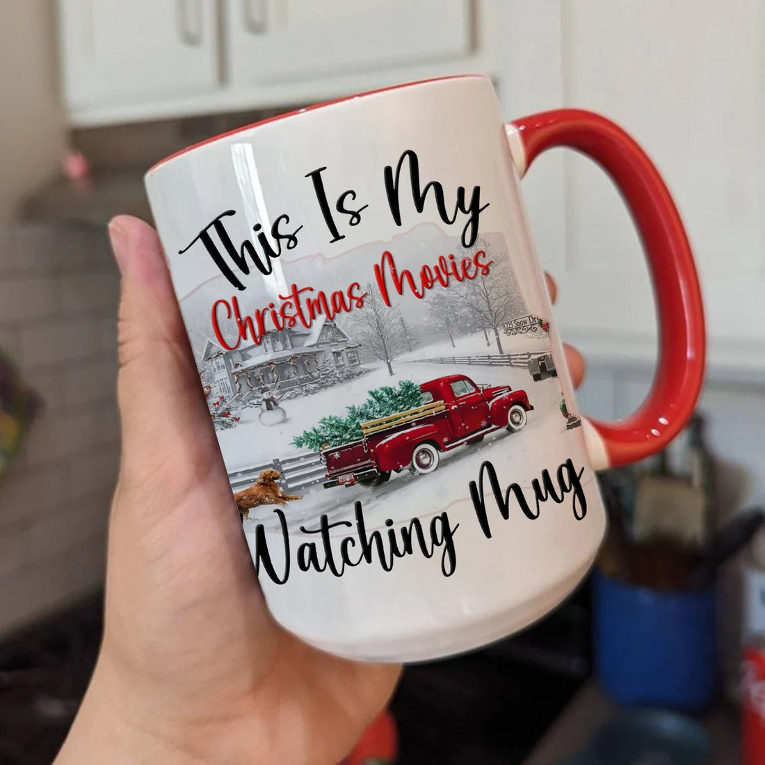 Christmas This Is My Christmas Movies Watching Mug Accent Mug