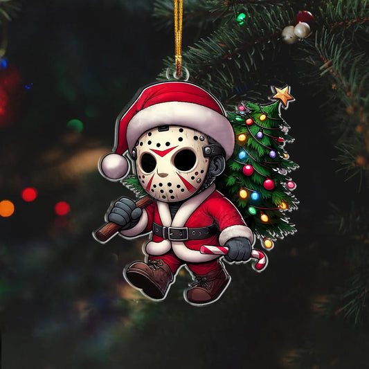 Funny Christmas Horror Character Jason Christmas Ornament