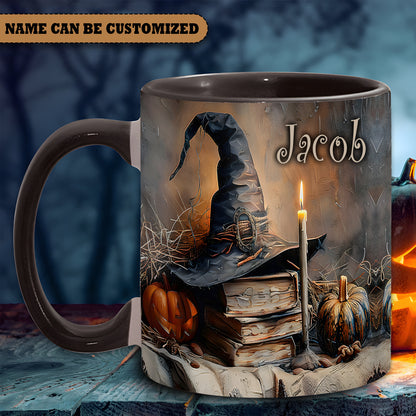 A Witch's Autumn Ritual Personalized Halloween Accent Mug