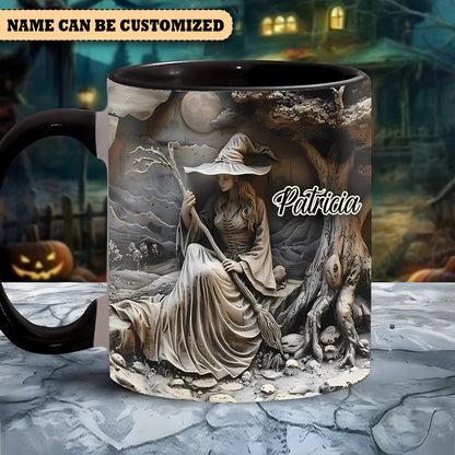 Personalized Witch Tree Halloween Accent Mug