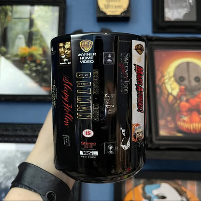 Tim Burton Movies VHS Tape Movies Nostalgic Black Mug