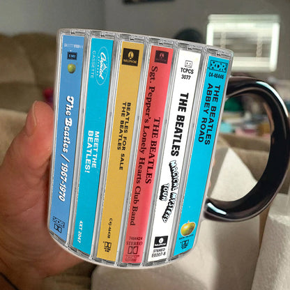 The Beatles Cassette Albums Accent Mug